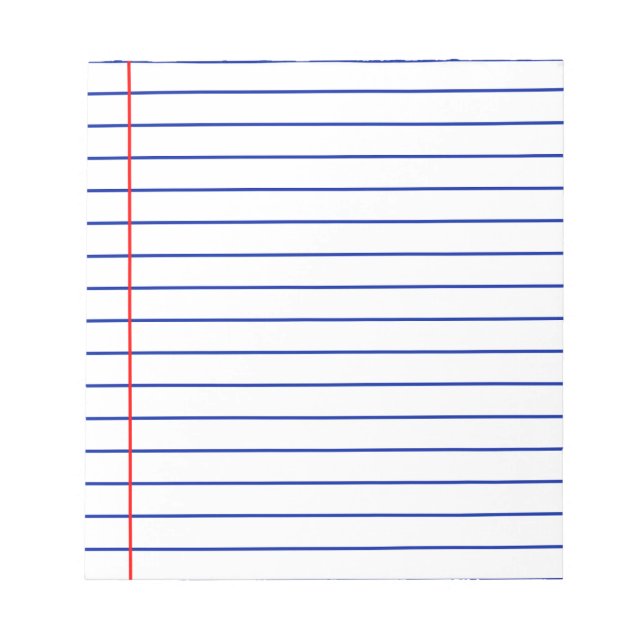 Bloc De Notas Papel en blanco (Frente)