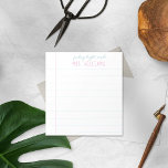 Bloc De Notas Papel en línea de regalo para profesores<br><div class="desc">El Bloc de notas de papel en línea de mi profesor de regalo preppy hace un gran regalo para tu profesor favorito. Personaliza con un nombre para un regalo único. Los profesores anotan que las toallas hacen grandes regalos de vacaciones o de fin de año. El diseño presenta papel pintado...</div>