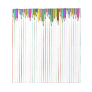 Bloc De Notas Papel gobernado coloreado del lápiz