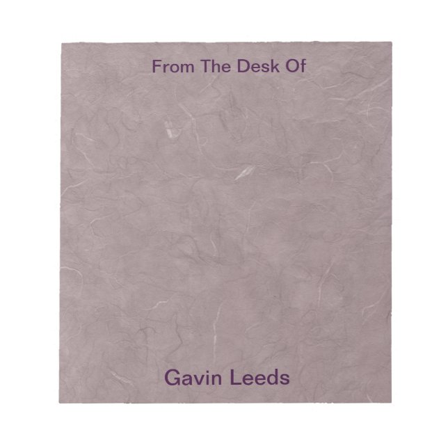 Bloc de notas: papel hecho a mano (Frente)