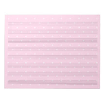 Papel manuscrito color polka rosado 8 pilas