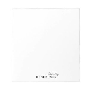 Bloc De Notas Papel minimalista profesional personalizado