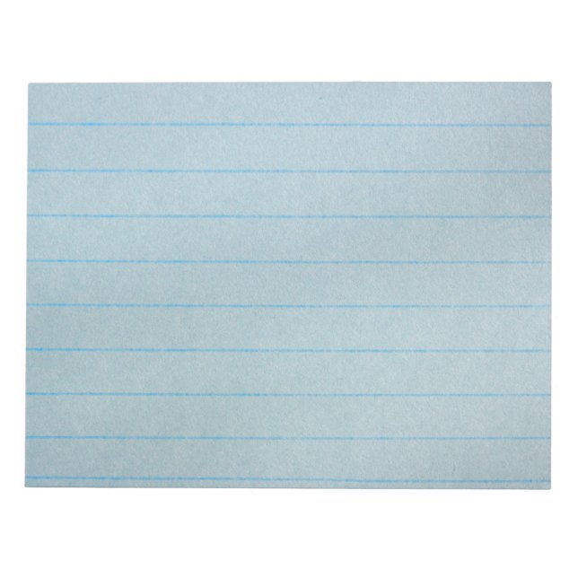 Bloc De Notas Papel para portátil azul (Frente)