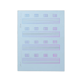 Bloc De Notas Papel para Tablatura de Guitarra – Plantilla de Ta