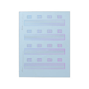 Bloc De Notas Papel para Tablatura de Guitarra – Plantilla de Ta