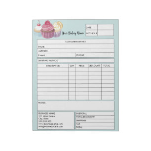 Bloc De Notas Papel pastelería Panadería Formulario de Venta Fac