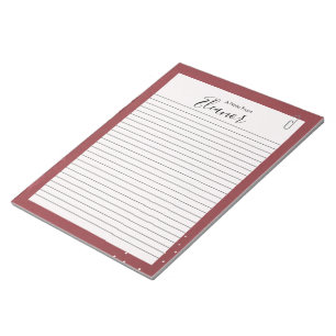 Bloc De Notas Papel rayado personalizado