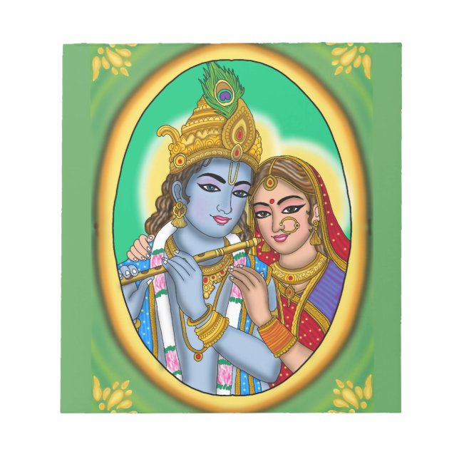 Bloc De Notas Papelería Radha Krishna (Frente)