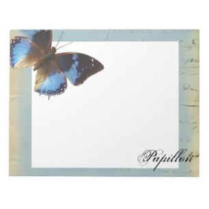 Bloc De Notas Papillon bleu