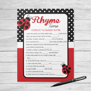 Bloc De Notas Paquete de juego Baby Shower de Ladybug Nursery Rh