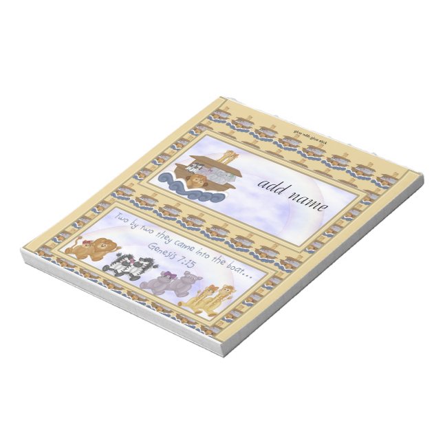 Bloc De Notas Paquete de Noahs Ark Candy Bar Wrapper Party Favor (Lado Izquierdo)