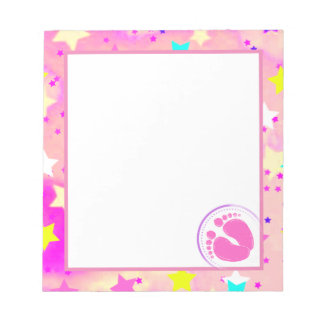 Bloc de notas para baby shower