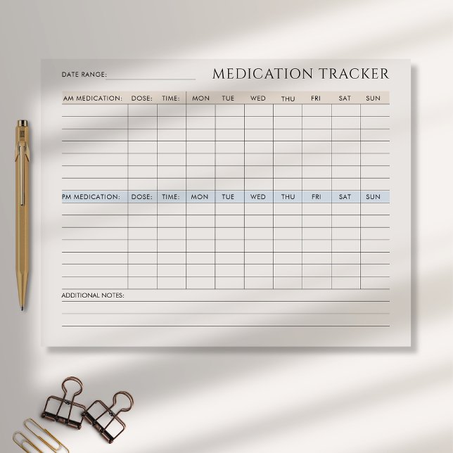 Bloc de notas para el rastreador de medicamentos (Subido por el creador)