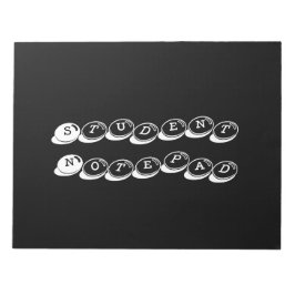 Bloc de notas para estudiantes con estilo impreso 