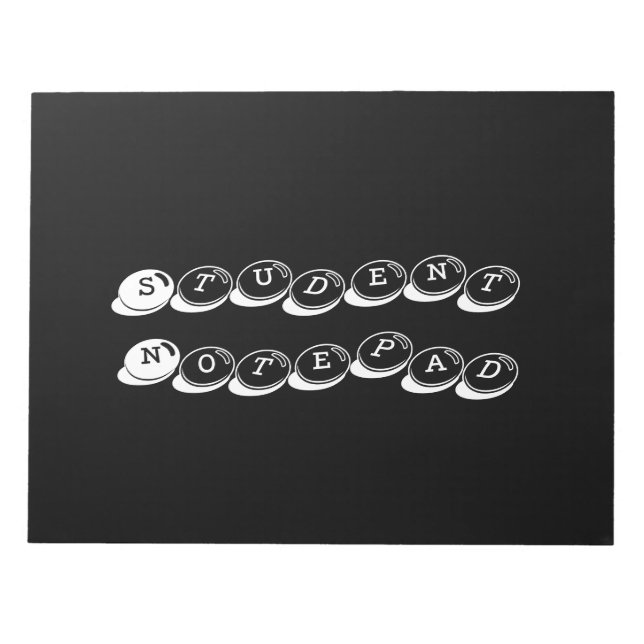 Bloc de notas para estudiantes con estilo impreso  (Frente)