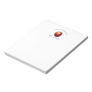 Bloc de notas para maestros   Manzana acuarela
