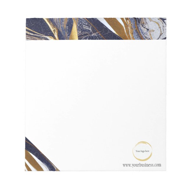 Bloc de notas para marcas comerciales de mármol de (Frente)