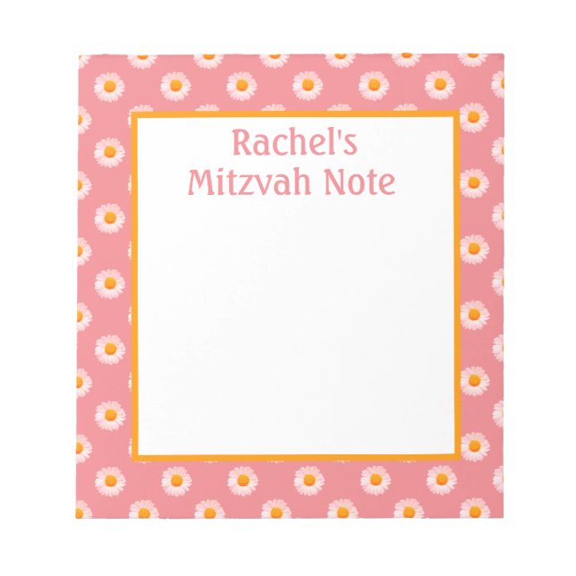 Bloc de notas para niñas Mitzvah Retro de Margarit (Frente)