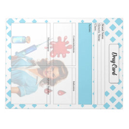 Bloc De Notas Para una _tarjeta de medicamentos viva