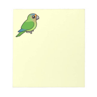 Bloc De Notas Parakeet de frente naranja