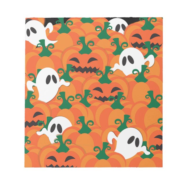 Bloc De Notas Parche Halloween Ghosts Haunted Pumpkin (Frente)
