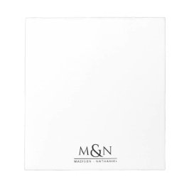 Bloc De Notas Pareja de Ampersand Monograma