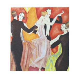 Bloc De Notas Parejas de baile Art Déco Salón de baile de los añ