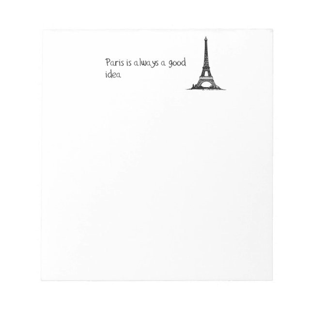 Bloc De Notas París siempre es una buena idea (Frente)