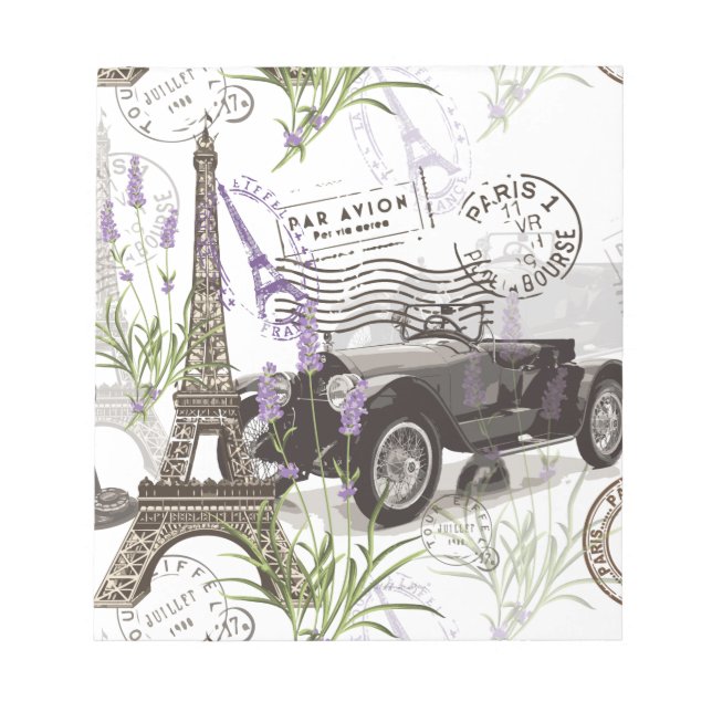 Bloc De Notas París vintage (Frente)