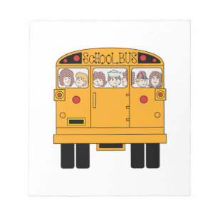 Bloc De Notas Parte posterior del autobús escolar