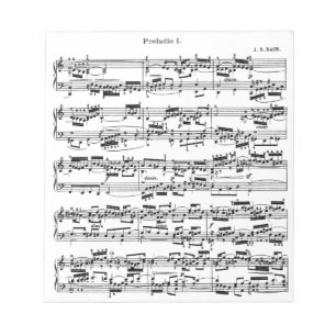 Bloc De Notas Partitura de Bach