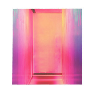 Bloc De Notas pasillo neón arco iris