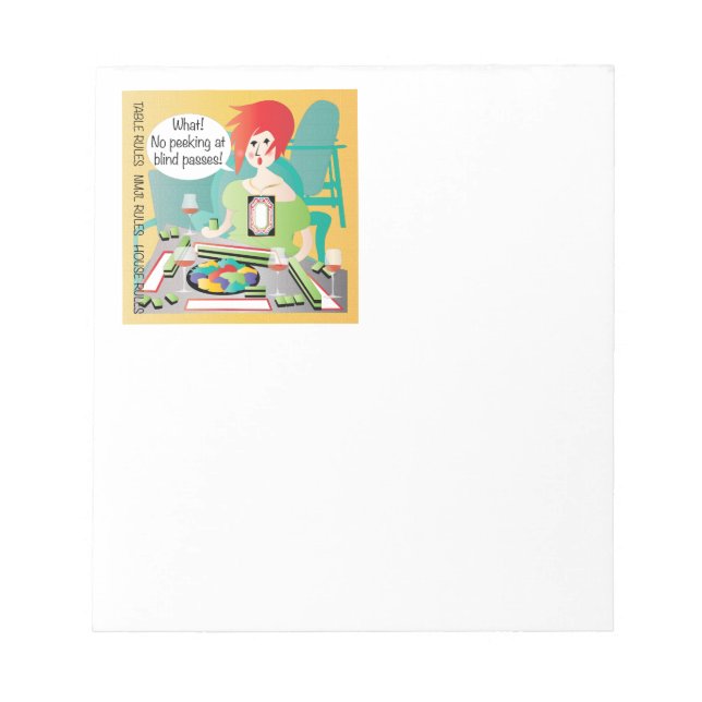 Bloc De Notas Paso peek de Mah Jongg Sayings (Frente)