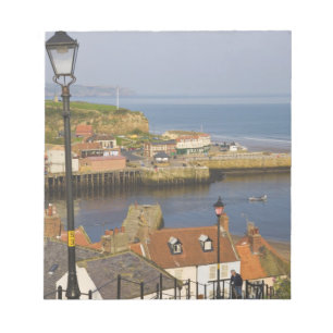 Bloc De Notas Pasos que conducen al puerto, Whitby, Norte