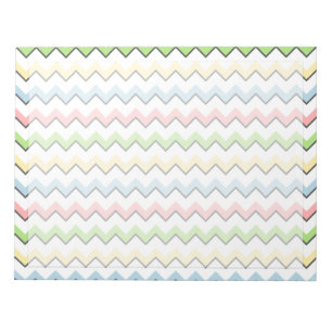 Bloc De Notas Pastel Chevron-Drop Shadow por Shirley Taylor