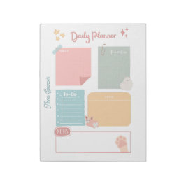 Bloc De Notas Pastel Daily Planner para estudiantes