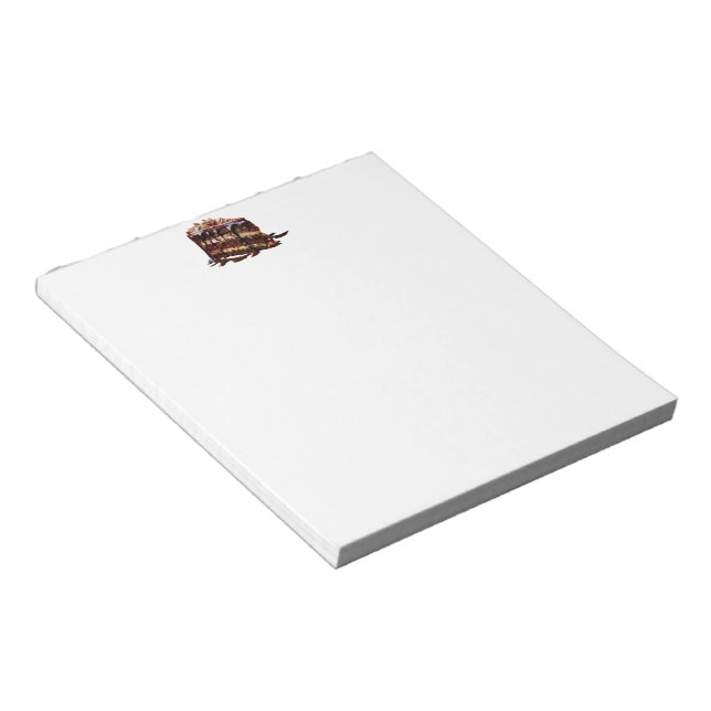 Bloc De Notas Pastel de chocolate de varias capas indulgente de  (Lado Derecho)