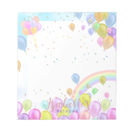 Bloc De Notas Pastel de globo
