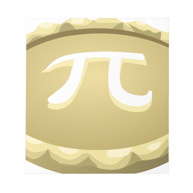 Bloc De Notas pastel de pi día feliz (Frente)