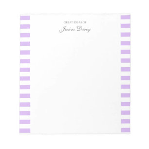 Bloc De Notas Pastel Elegante Guión Clásico Grandes Ideas Femini