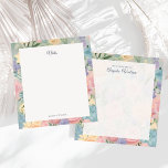 Bloc De Notas Pastel Floral Garden Personalizado Notepad<br><div class="desc">Presentamos nuestro Notepad Pastel Floral Garden, donde la practicidad se une a la belleza en perfecta armonía. Adornadas con delicados diseños florales pastel, cada página es un lienzo para sus pensamientos, ideas y listas de tareas pendientes. Ya sea que esté publicando recordatorios o capturando momentos de inspiración, este bloc de...</div>