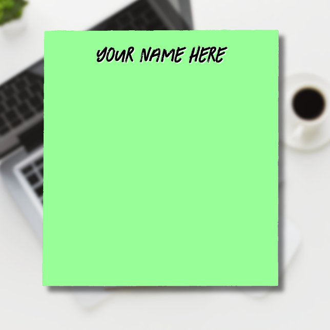 Bloc De Notas Pastel Mint Green Personalizado Simple (Subido por el creador)