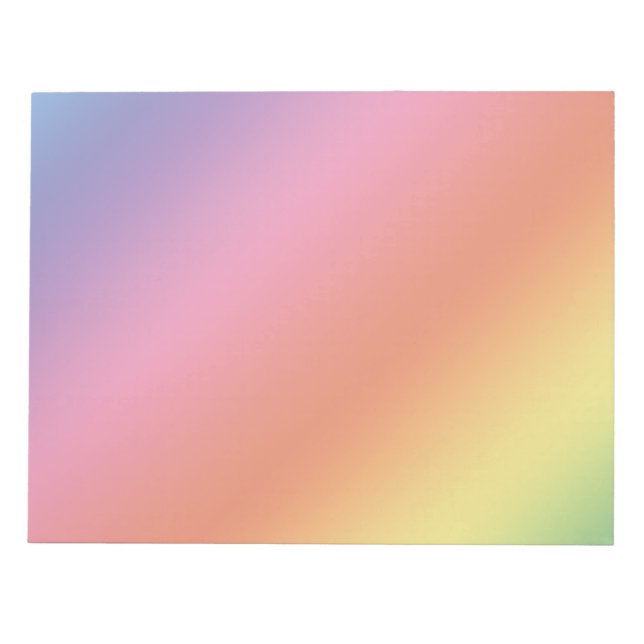 Bloc De Notas Pastel Rainbow Notepad (Frente)