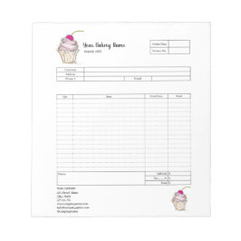 Bloc De Notas Pastelería Pastelería Panadería Formulario de Fact