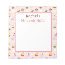 Bloc De Notas Pasteles rosas Mitzvah Nota Chicas Notepad