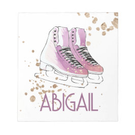 Bloc De Notas "Patinaje artístico" rosa suave