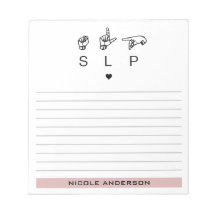 Patólogo de lenguaje de voz SLP personalizado ASL