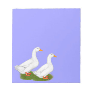 Bloc De Notas Patos: Pekins blanco