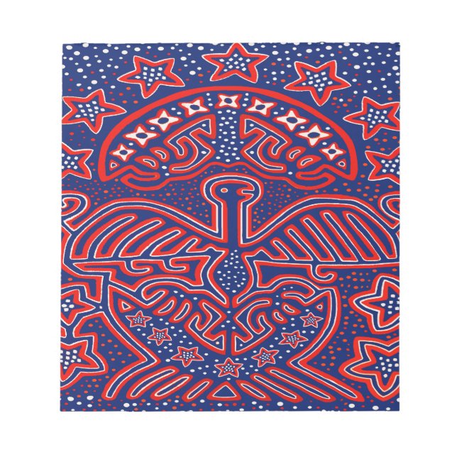 Bloc De Notas Patriota demócrata Águila de EE.UU. (Frente)