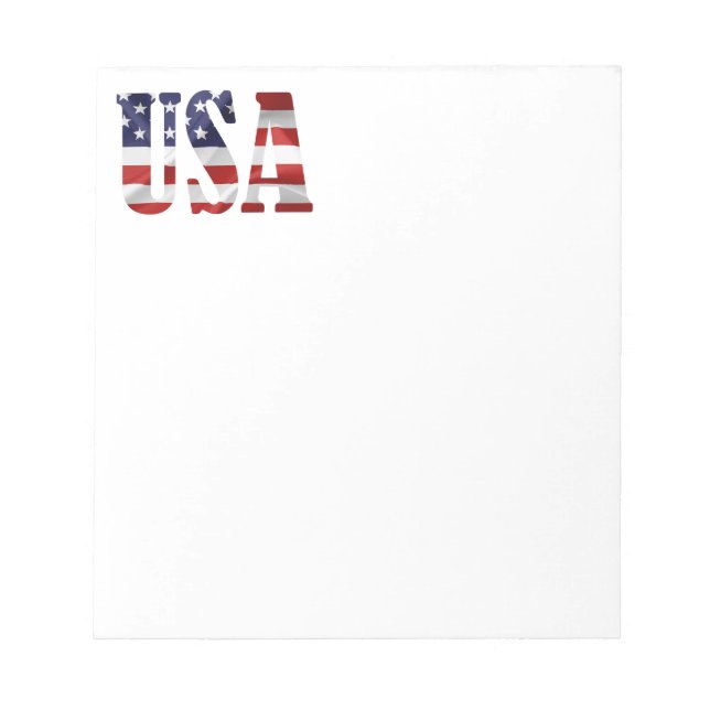 Bloc De Notas Patriótico de Estados Unidos (Frente)